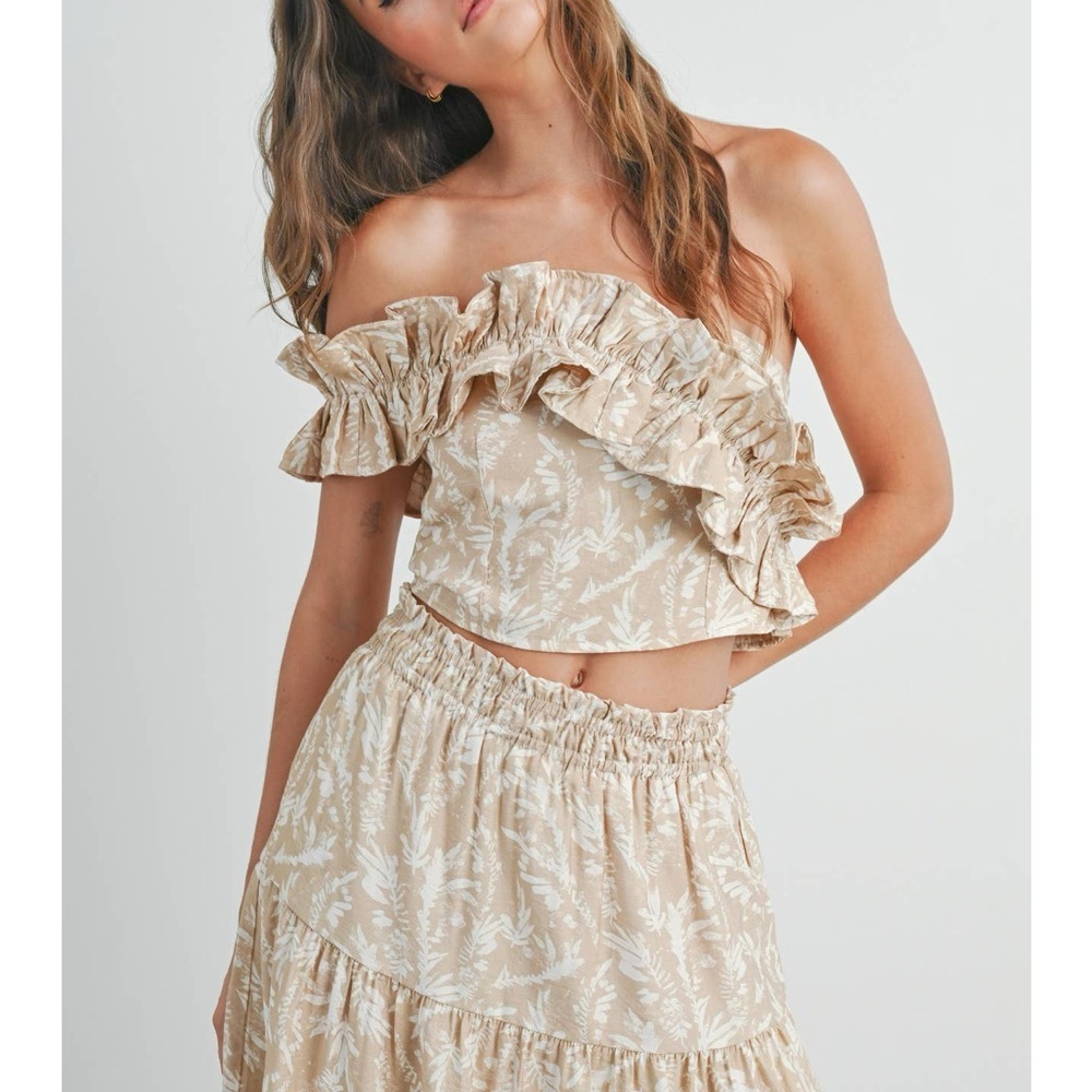 Buttermelon One-Shoulder Ruffle Top - Size M NWOT